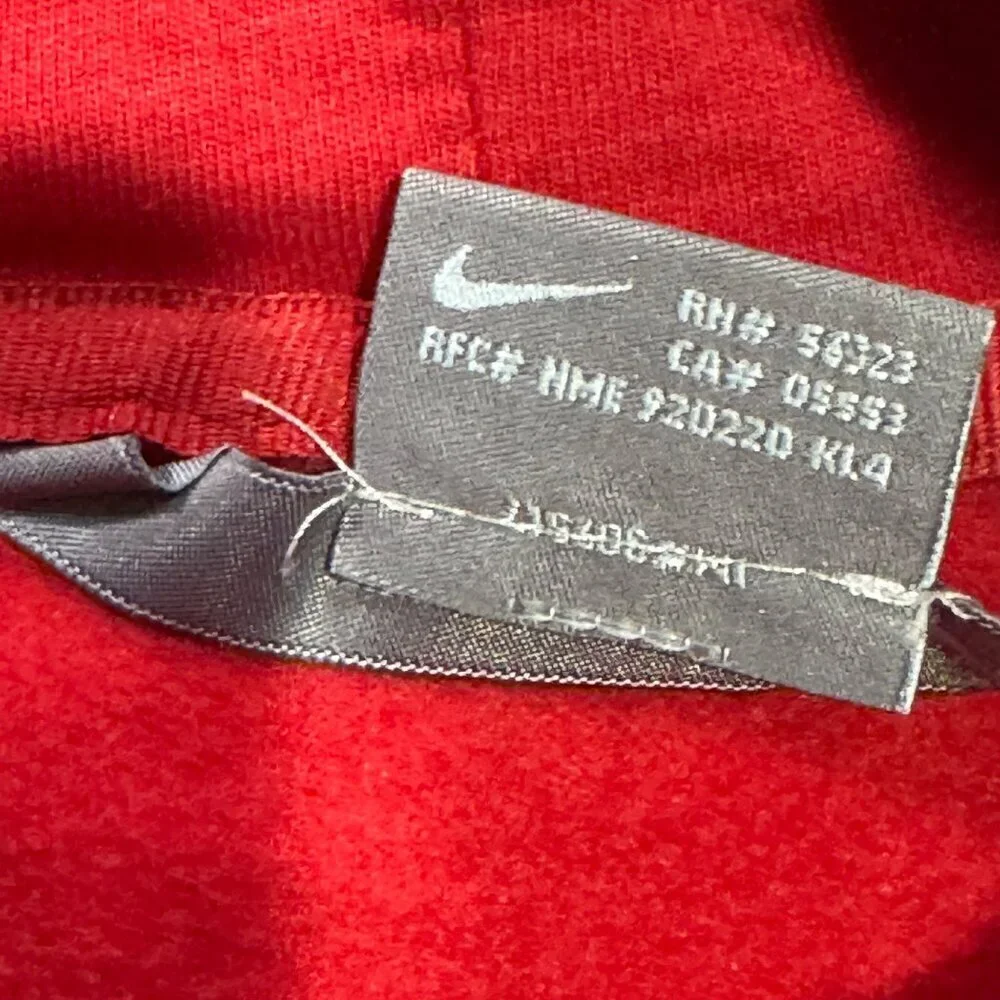 Nike Air XXL Red Logo Pullover Hoodie Vintage Y2K 2000S